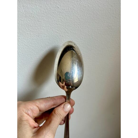 Vintage S Kirk & Son Sterling Serving Spoon | Serving Spoon | 925 Silverware - Picture 4 of 6